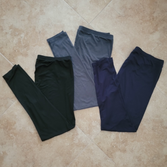 32 Degrees THREE PAIR XL Lightweight Baselayer Leggings Black, Gray, Dark Blue - Picture 8 of 8